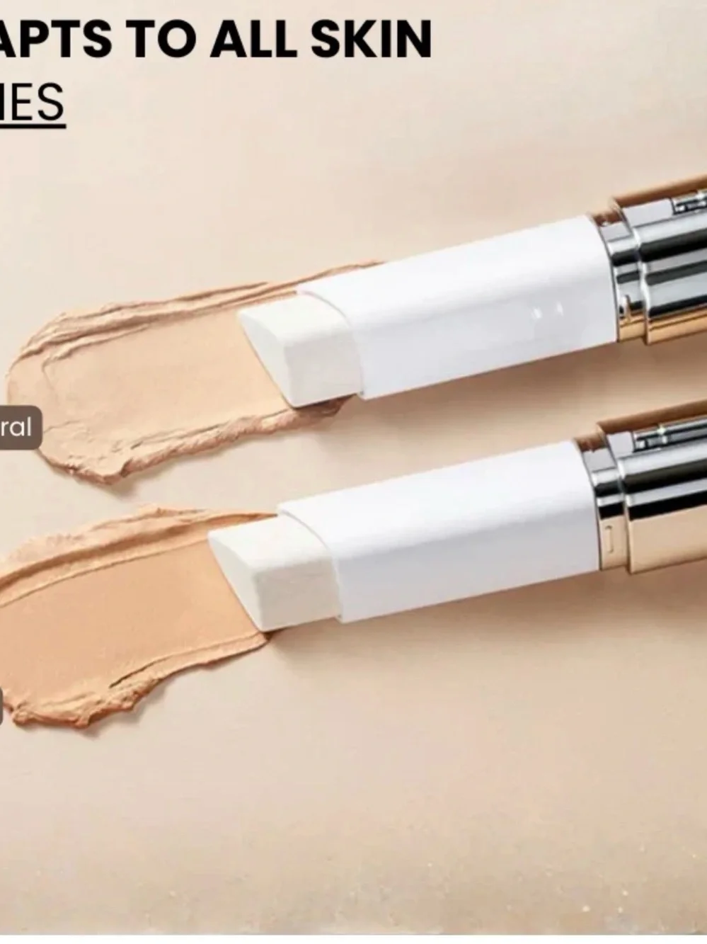 CLARÉA Natural Shade Colour-Changing Foundation Stick - Neutral Beige